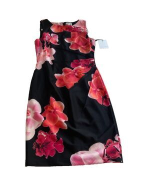 Calvin Klein Womens Black and Pink Dress Size 4